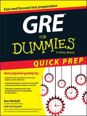 cover image of GRE For Dummies